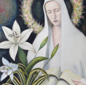 Modern Painting of St Catherine of Siena