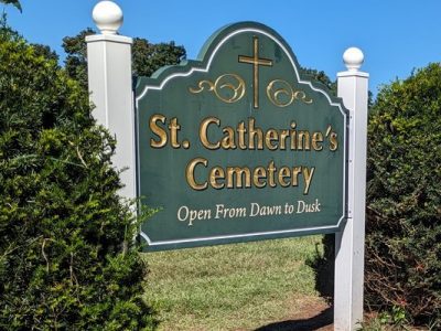 St Catherine's Cemetery Sign