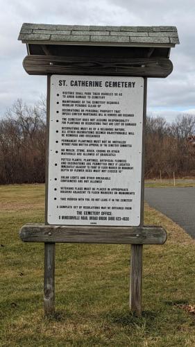 St Catherine Cemetery - Broad Brook CT - January 2023