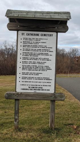 St Catherine Cemetery - Broad Brook CT - January 2023